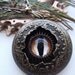 Steampunk Evil Eye Gilded Platinum Oracle Sightmare Exploded Victorian Pendant Necklace by Dr Brassy Steamington