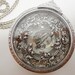 Steampunk Necklace Antigravity in Sterling Silver plated Brass Art Nouveau Large Pedant Necklace - by Dr Brassy Steampunk