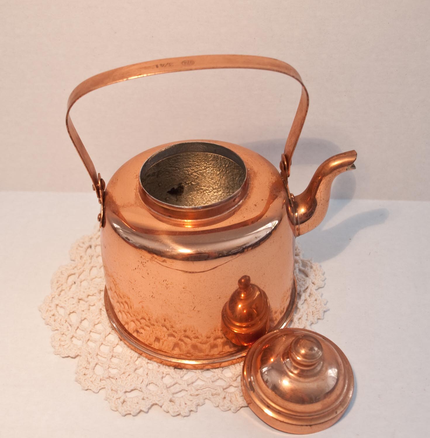Copper Tea Pot Vintage Copper Tea Kettle Copper by ARTinBOXES
