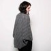 Women dark grey knitted open sweater one size fits all, ready to ship