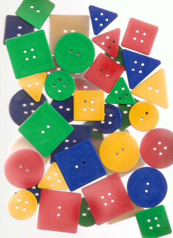 Vintage 1970s Grandma's BUTTON Box Learning Toy