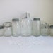 7 Old Glass Jars Lids Ball Ideal Mason Half Gallon 2 Quart Pint Half Instant Collection Attached Wire Zinc