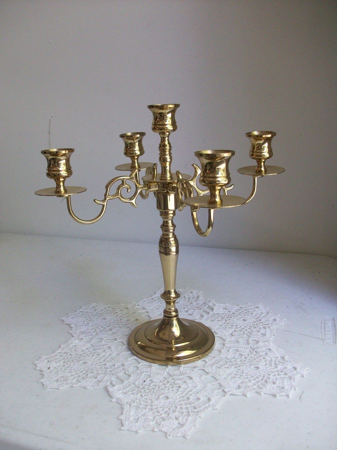 Baldwin Brass Candelabra 5 Light Made in America