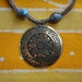 Bohemian Brass Medallion Beaded Hemp Necklace