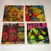 The Hulk Vintage Comic Wall Art or Ceramic Tile Coaster Set of 4 (01)