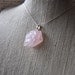 Natural Rose Quartz Necklace Gift Wrapped - Silver plated - Bohemian Style - one of a kind unique gift