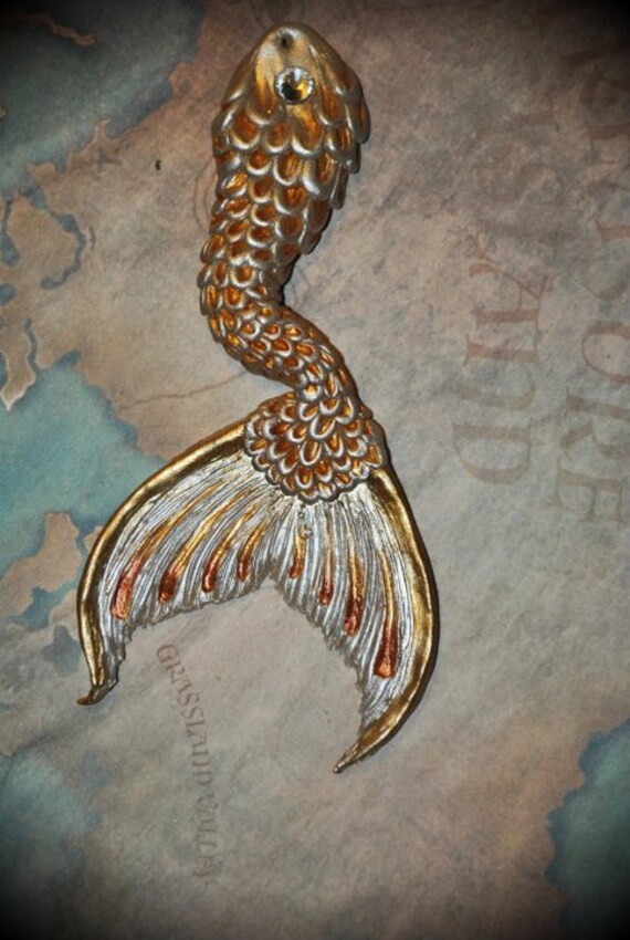 Very unique Mermaid tail pendant by MerBellaStudios on Etsy