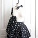 Classic Black Piano Key Lolita Skirt Set inc Headbow, totebag