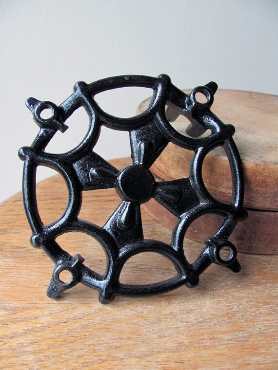 Stove Grate Burner Cover Trivet Cast Iron Old Stove Part SALE