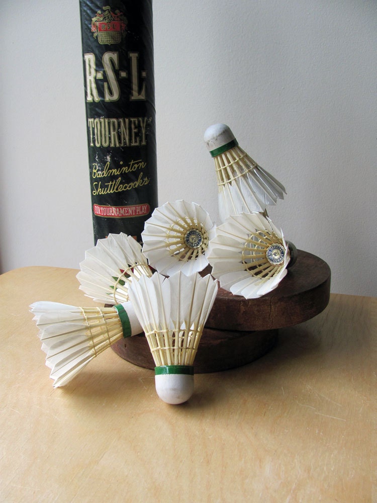 Shuttlecocks Badminton White Real Feathers with Original Tall