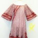 SALE Vintage 70s Indian Gauze FLORAL Hippie DRESS
