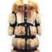 Reserved // Vintage 80s Arctic Fox Fur Crystal Shaggy Suede LEATHER Belted Jacket COAT