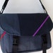 Messenger Bag, large, charcoal, black, hot pink, red,