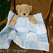Newborn Baby Doll CarSeat Stroller Carry Blankie Quilt Vintage Chenille