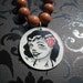 Bettie Page - Hand painted necklace