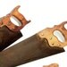 Vintage wood hand saw collection
