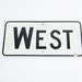 Vintage Street Sign WEST