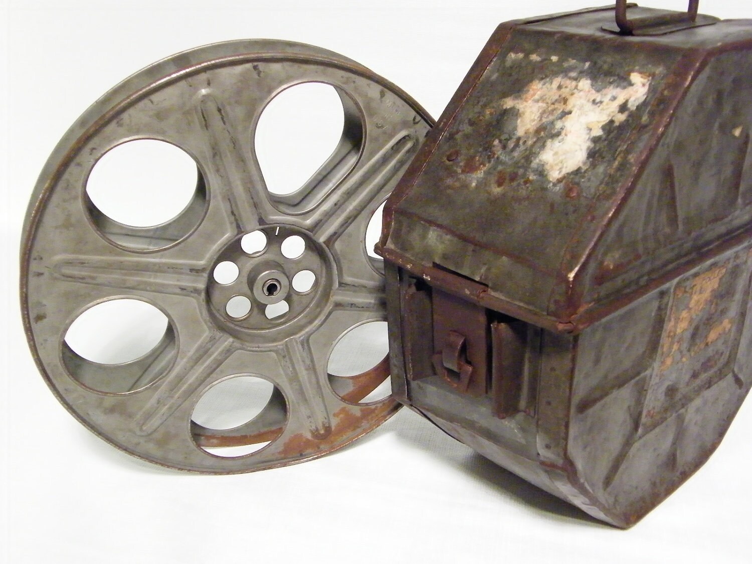 film reel & metal case by ohiopicker on Etsy