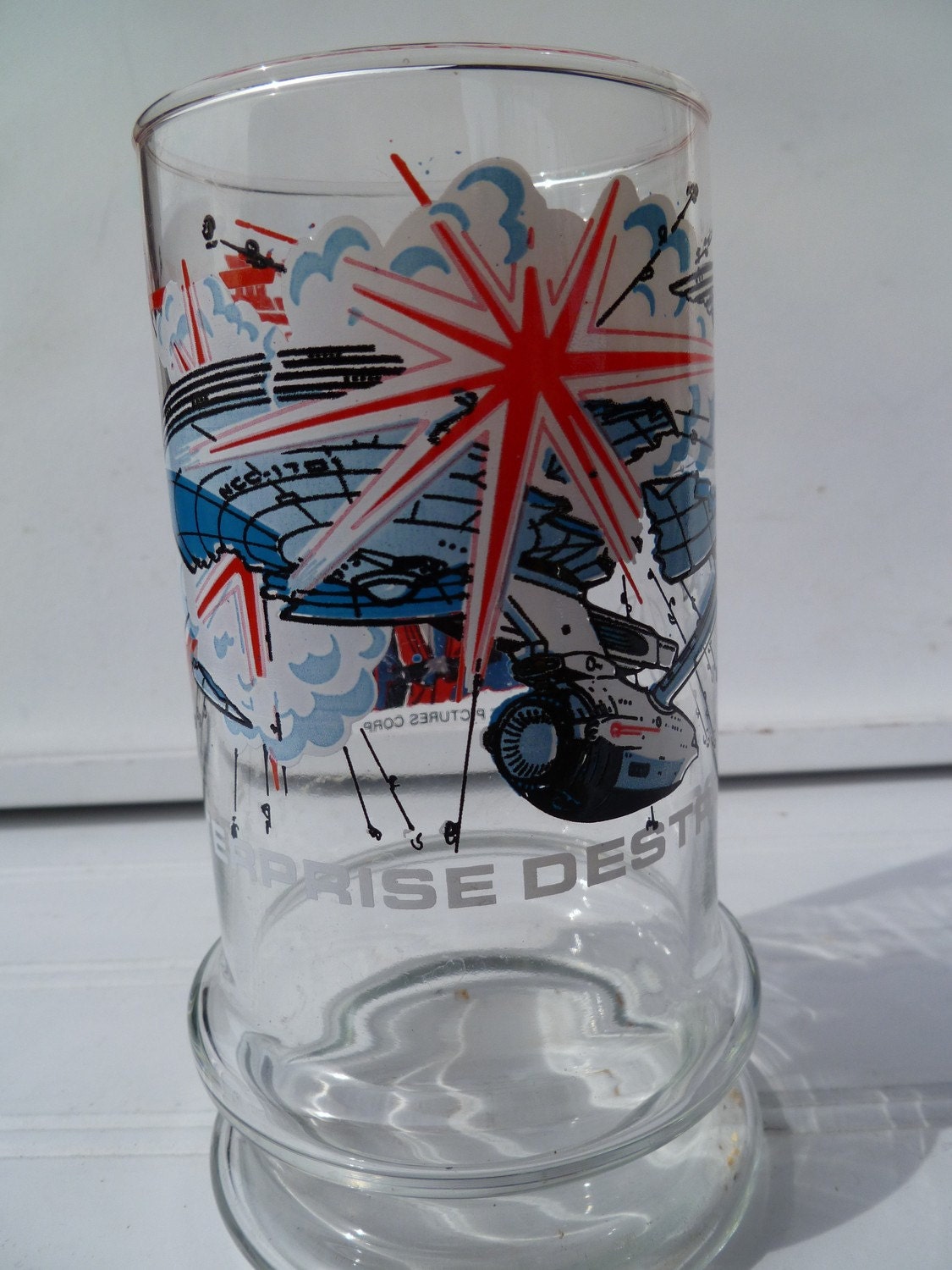 Star Trek Enterprise Destroyed Glass 1984 Taco Bell