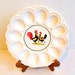 Vintage 1950s Steubenville Deviled Egg Platter with Chickens