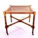 Hollywood Regency Faux Bamboo End Table ... Cane, Side Table, Castors