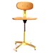 RESERVED for Lynn ... Vintage Industrial Chair ... Drafting Stool, Office Furniture, Bar Stool, Yellow, Adjustable