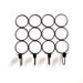 Mid Century Metal Candle Sconce ... Black, Circles, Modern, Retro, MCM, Four