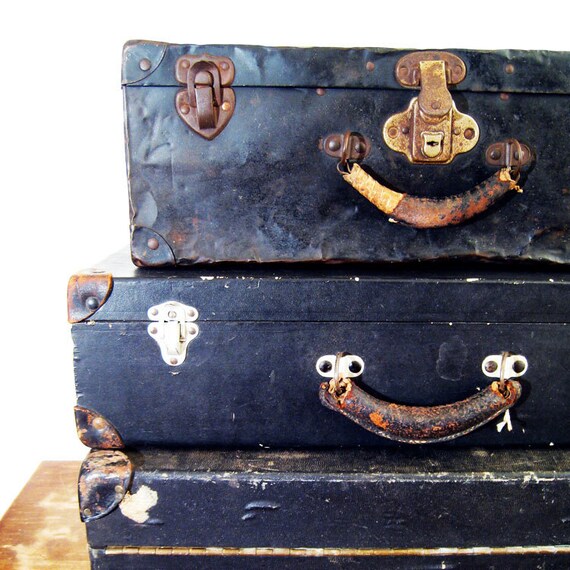Antique Metal Suitcase