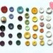 Vintage buttons - assorted colorful buttons