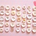 Vintage buttons - assorted white buttons