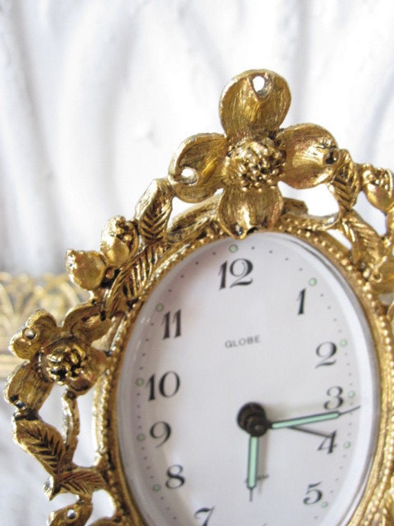 Gold Gilt Clock