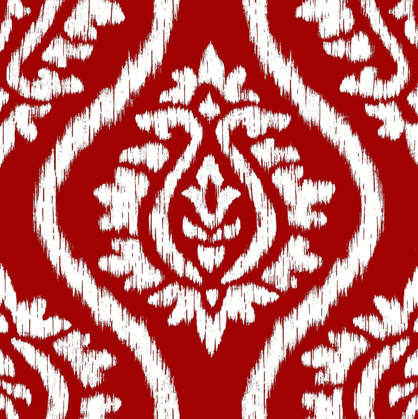 Company C Red Damask Fabric