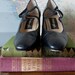 20's Style Black Heels - Protege - Size 8