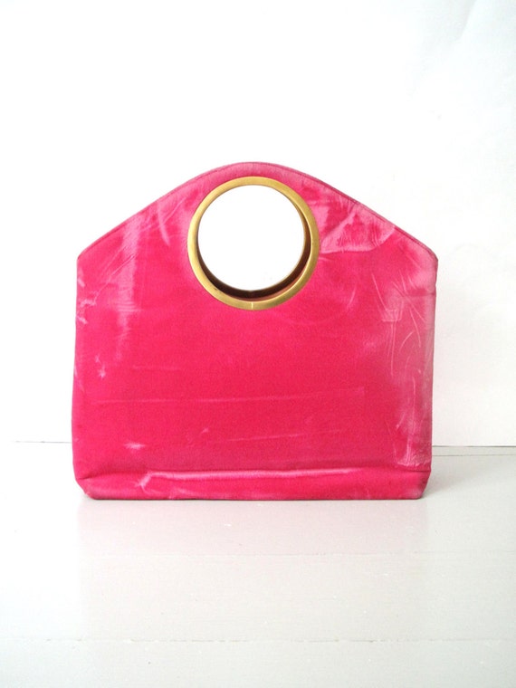 pink gold bag