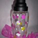 Pink Polka Dot Cocktail Martini Shaker Girls Night In Hand Painted New