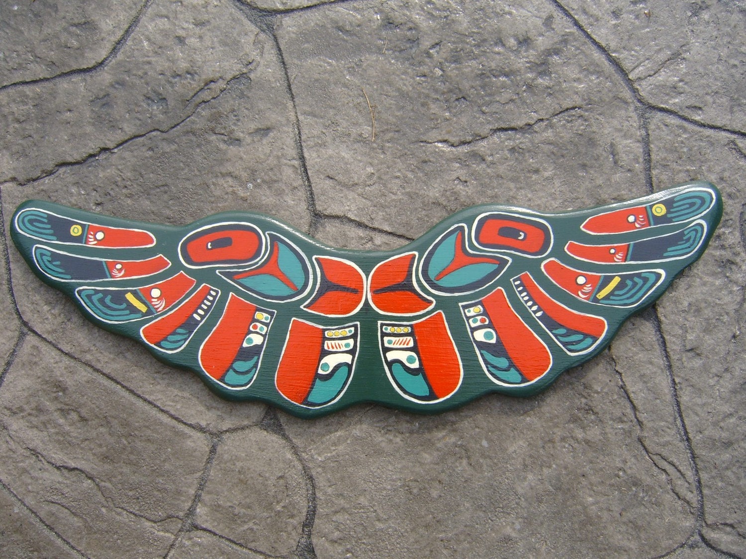 Totem Pole Wing Wall Hanging