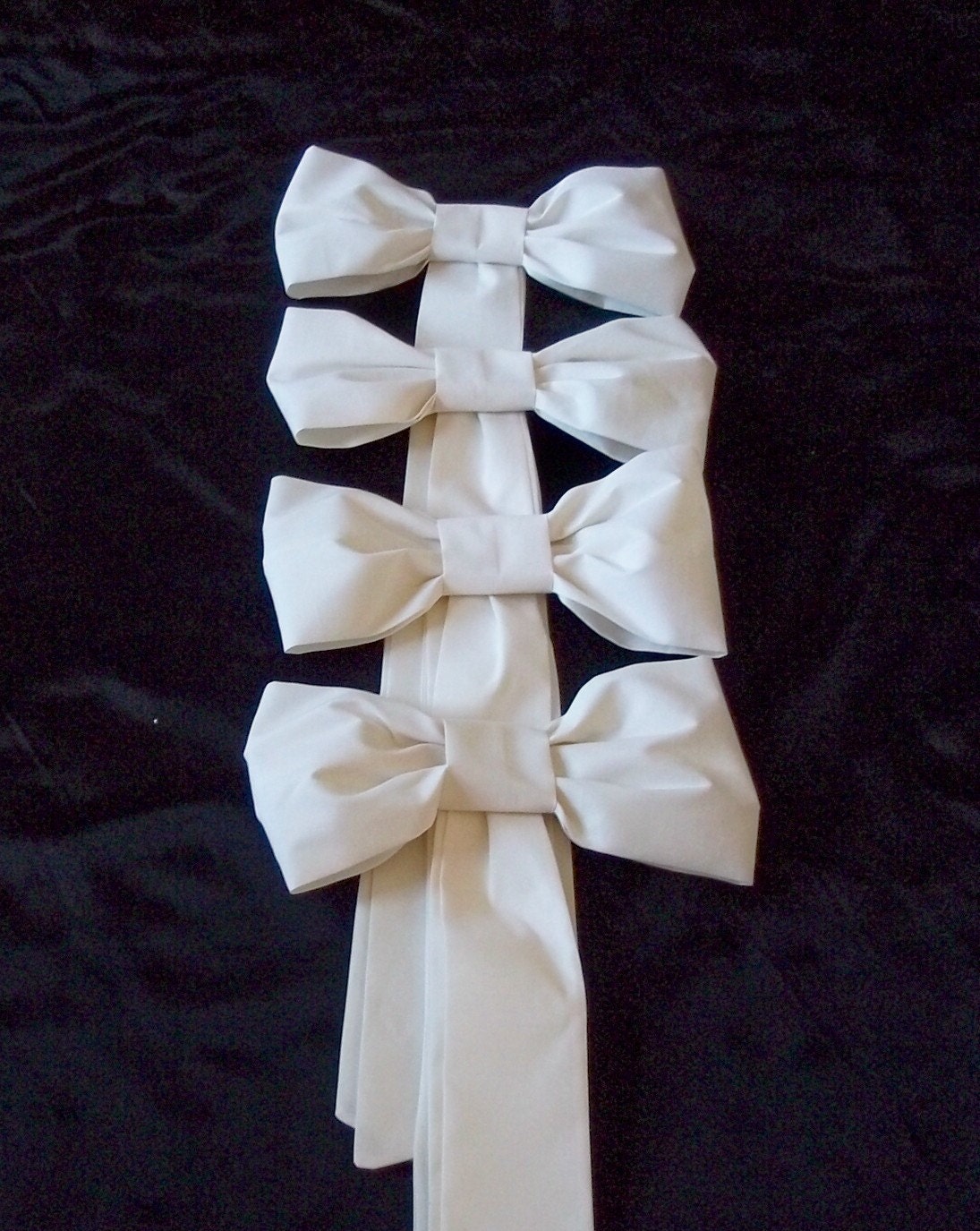 Fabric Pew Bows Wedding Decorations Set of 6 Ceremony
