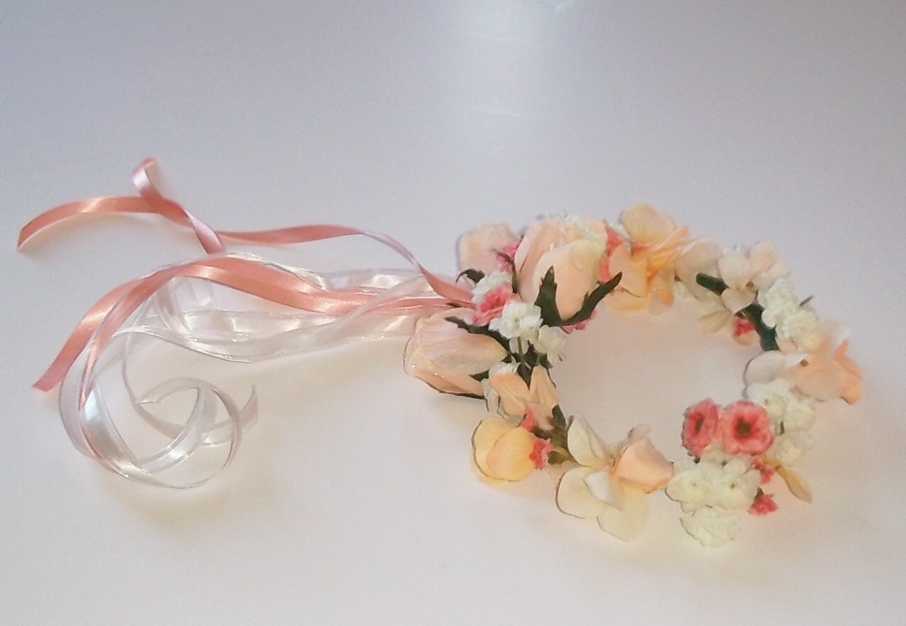 Hair Ring Flowergirl Hair Ring Hair Wreath by shannonkristina