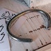 Unisex Hammered Silver Cuff Bracelet