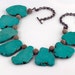 Turquoise Necklace Magnesite Sterling Slab