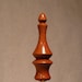 Lamp Finial 03025F, Honduras Mahogany