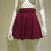 Vintage1960s Skating Skirt // Wine and Grey Cotton // Mini Circle Skirt // S