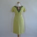 Sale Vintage 1960s Dress - Oleg Cassini Yellow Sheath - S