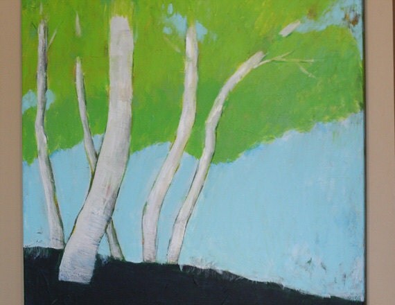 Items similar to ORIGINAL Large tree painting Landscape Modernart by