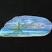 Driftwood Painting Serene Tropical Beach