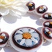 Bohemian Chunky Style Bracelet, Spring, Fused Glass Jewelry, Dichroic Fused Glass, Link Bracelet, Autumn (Item 20052-LB)