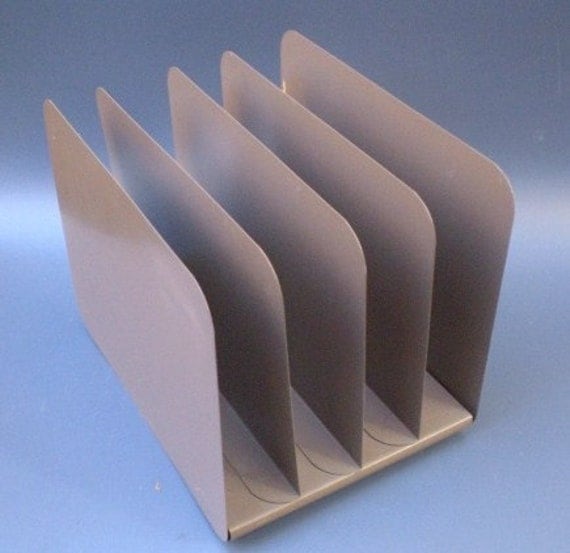 Vintage Industrial Metal File Desk Top