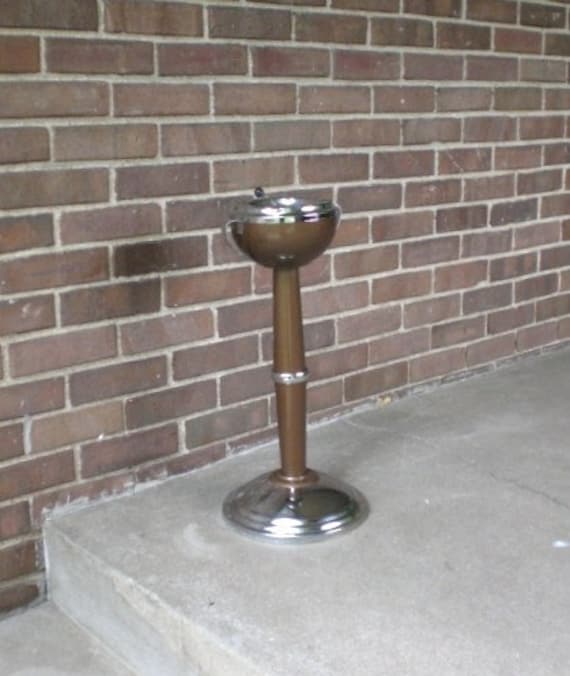 Vintage Floor Standup Ashtray