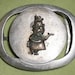 Vintage Pewter Chef Belt Buckle