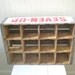 Vintage 7up Crate Wood Divided Red White